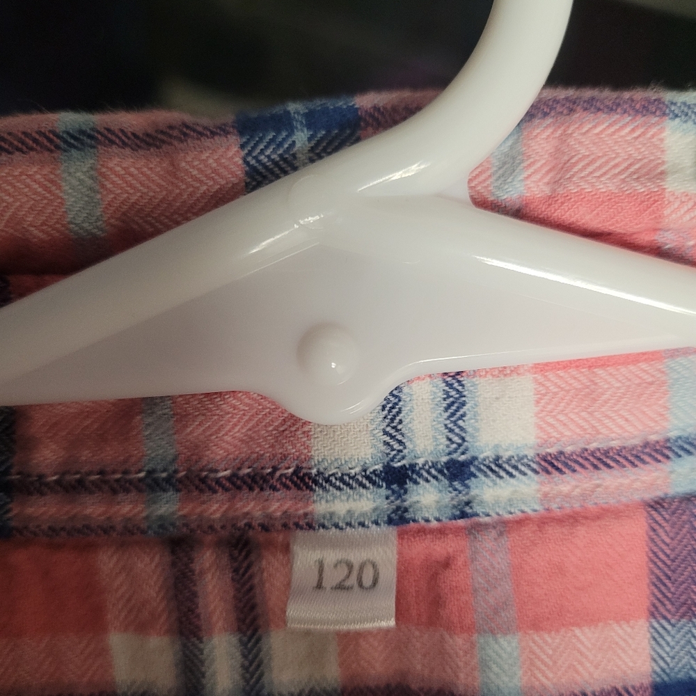Kids Short-Sleeve Pink Plaid Button-Up Shirt - Picture 3 of 4